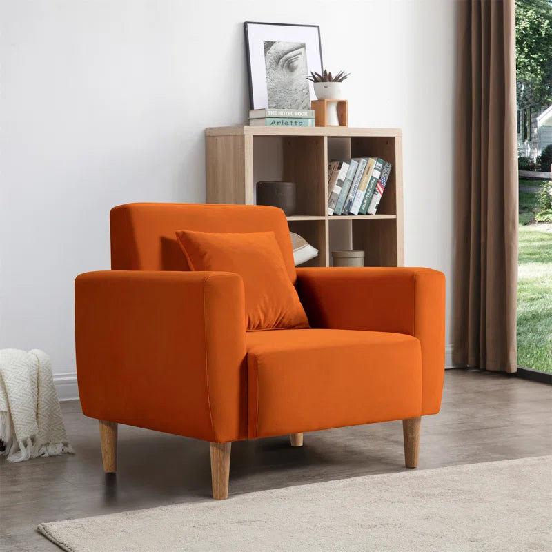 Zaro 32.6" W Polyester Armchair